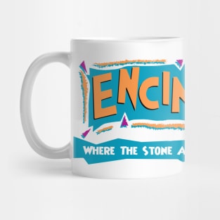 Where The Stone Age Meets The Rock Age! Mug